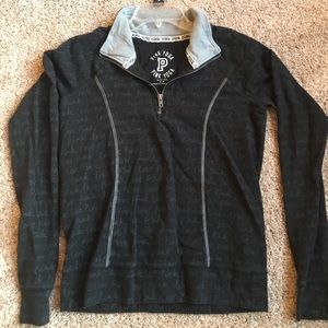 VS pink quarter zip pull over